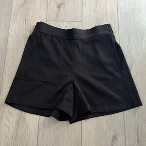 Max Studio Women’s Black High Rise Pull On Short Sz M